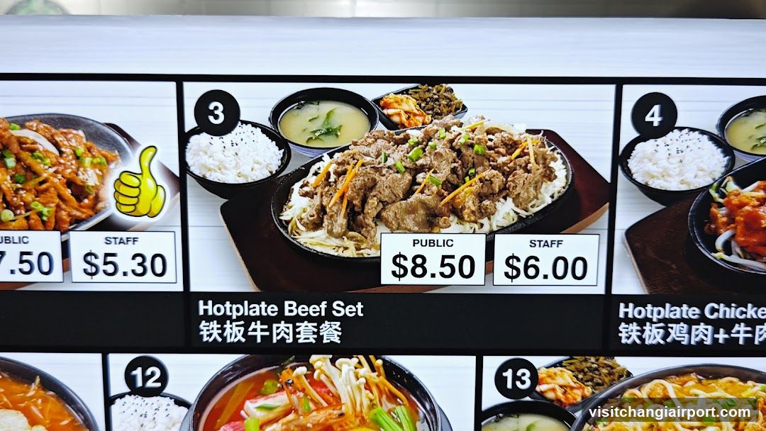 Hotplate Meal Menu Board