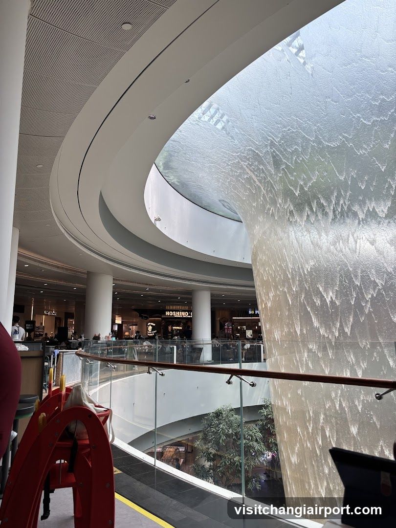 Mall Interior with Water Feature