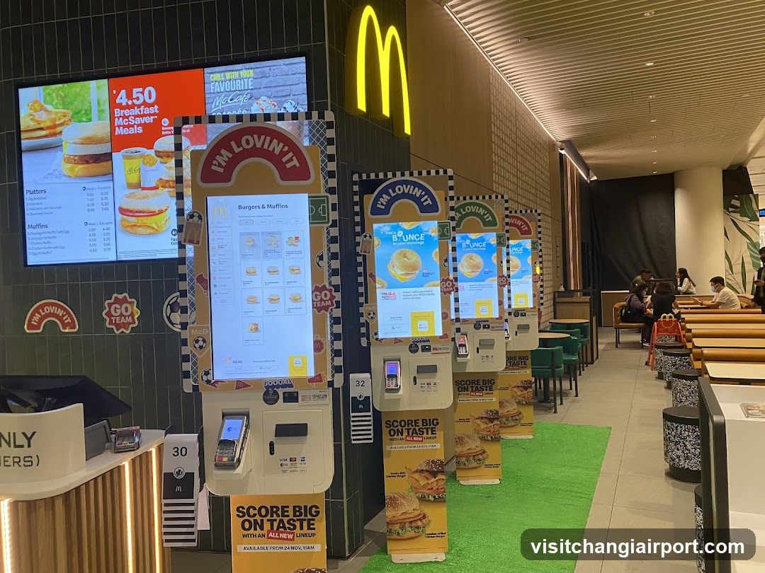 McDonald's Self-Ordering Kiosk Area