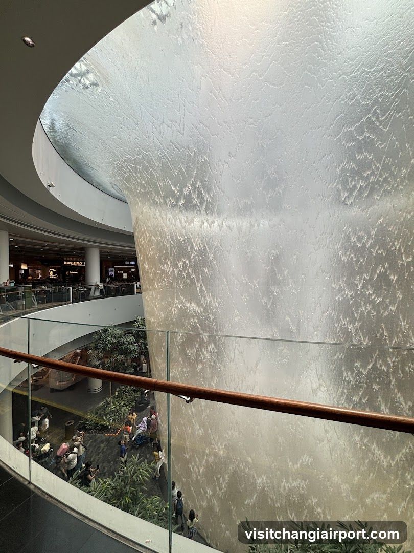 Interior atrium with water feature