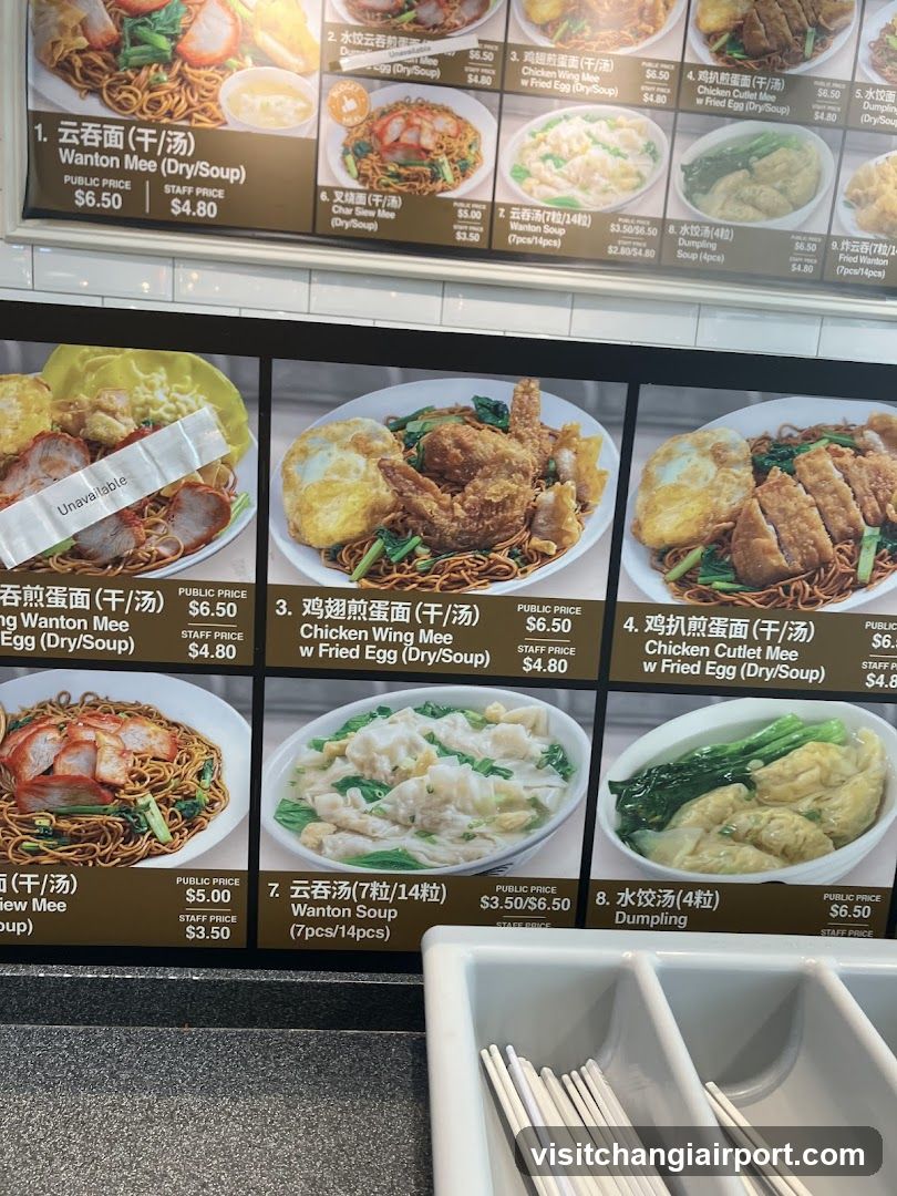Noodle and Dumpling Menu Board