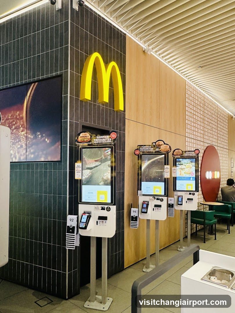 McDonald's Self-Ordering Kiosk Area