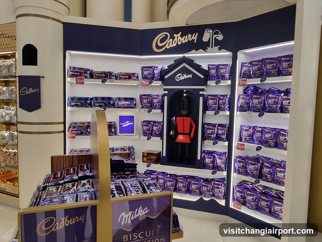 Cadbury and Milka Biscuit Display