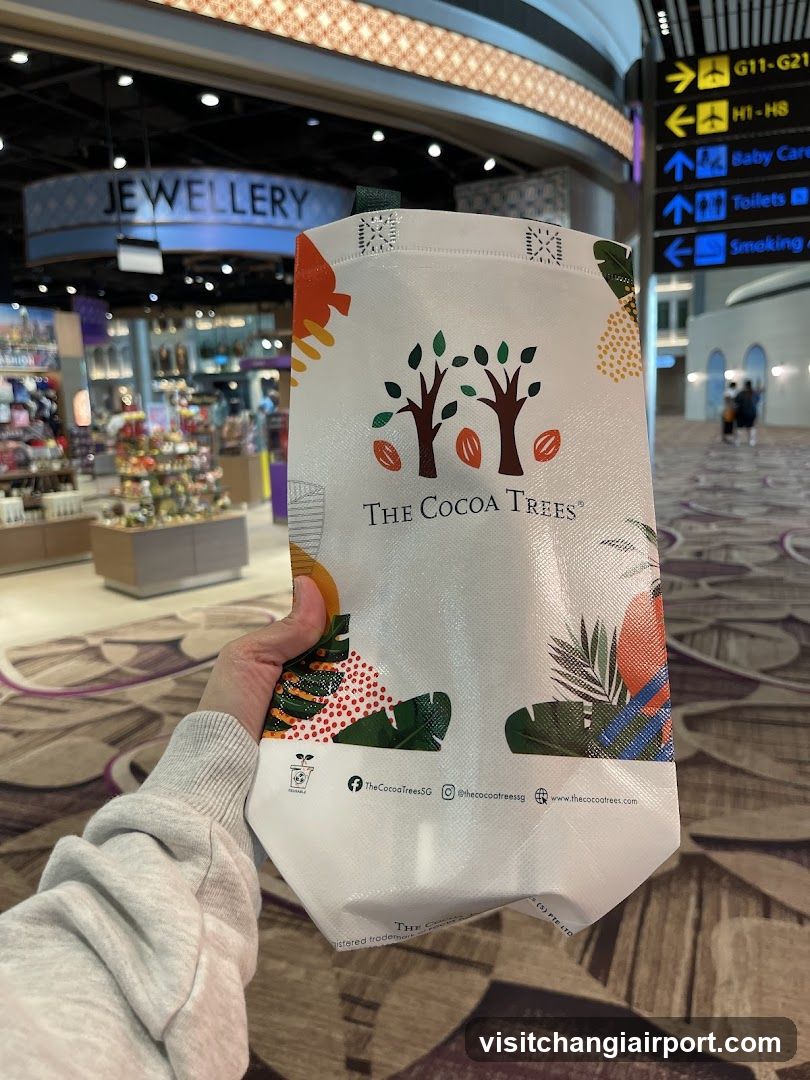 Cocoa Trees Bag in Airport Terminal