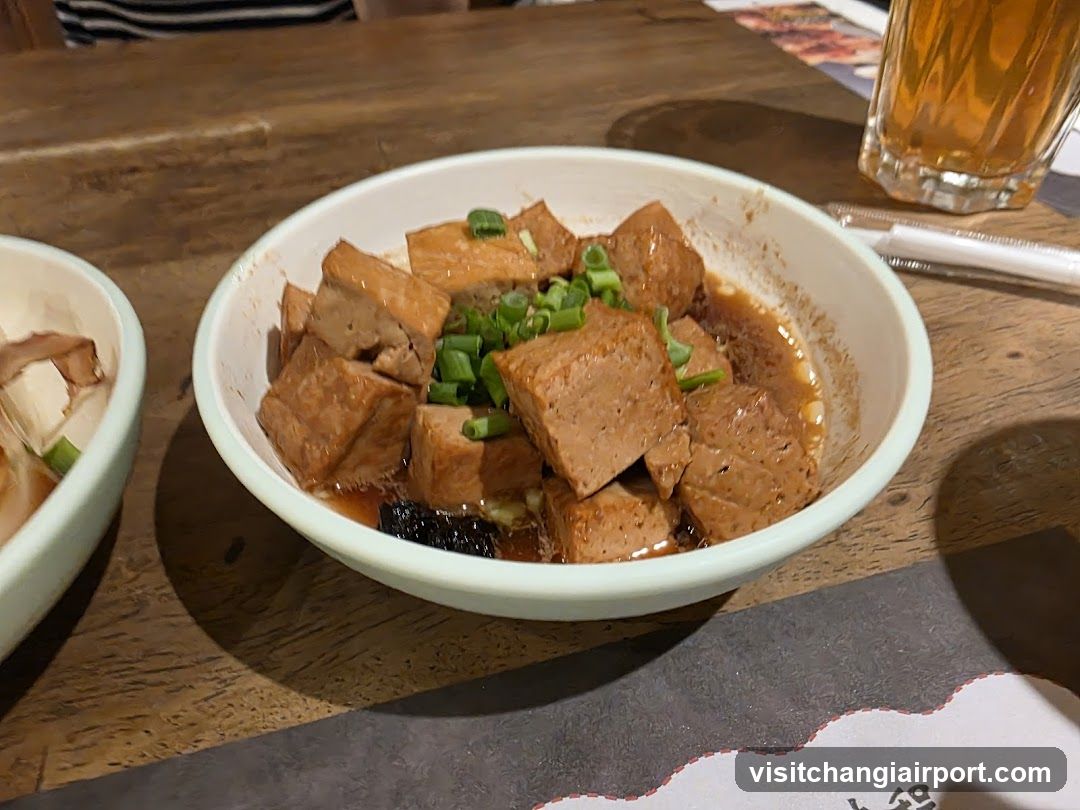 Dish with Tofu and Green Onions