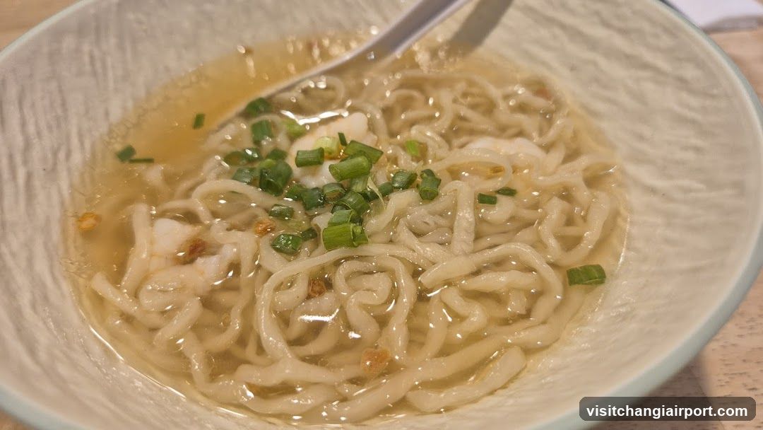 Bowl of Noodles with Green Onions