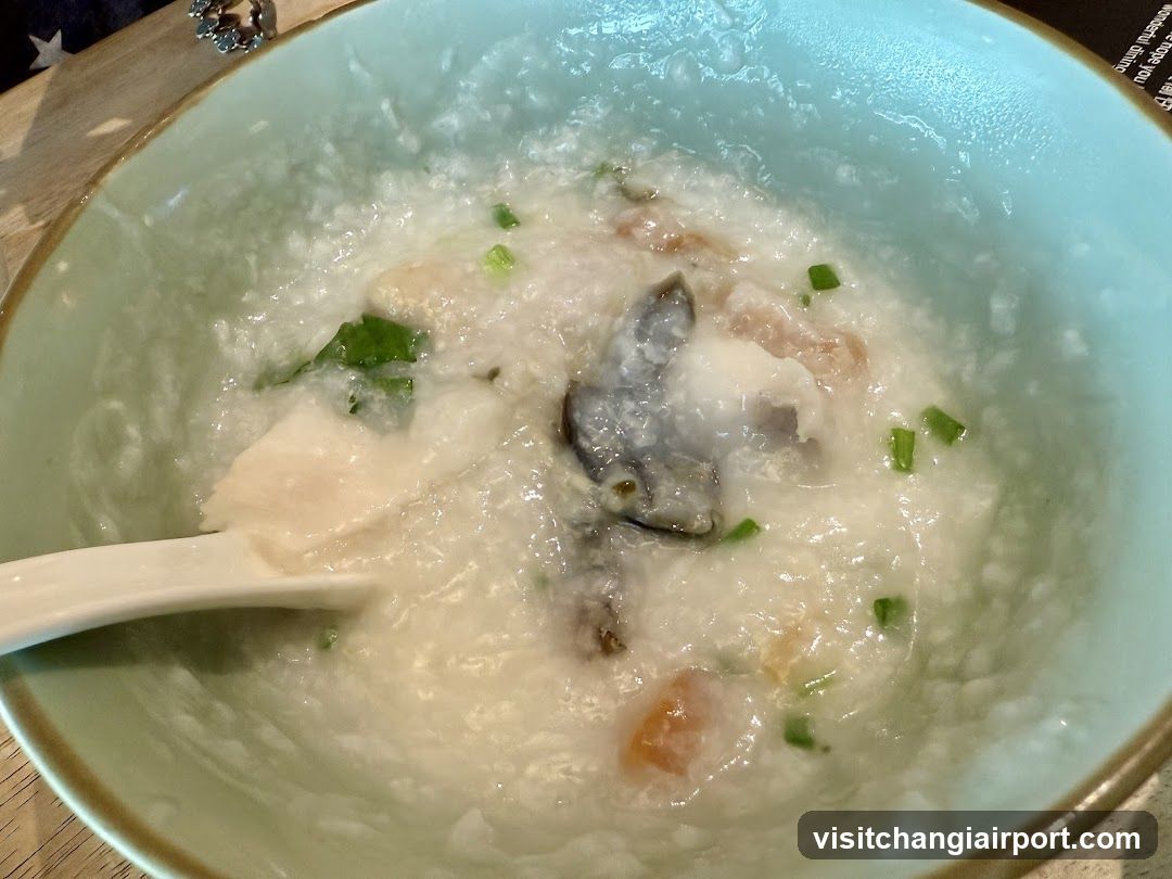 Congee with toppings