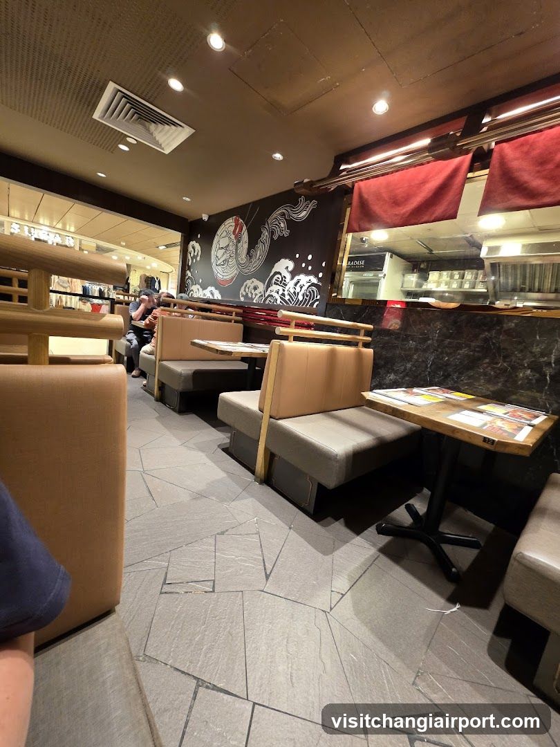 Restaurant Interior with Japanese Decor