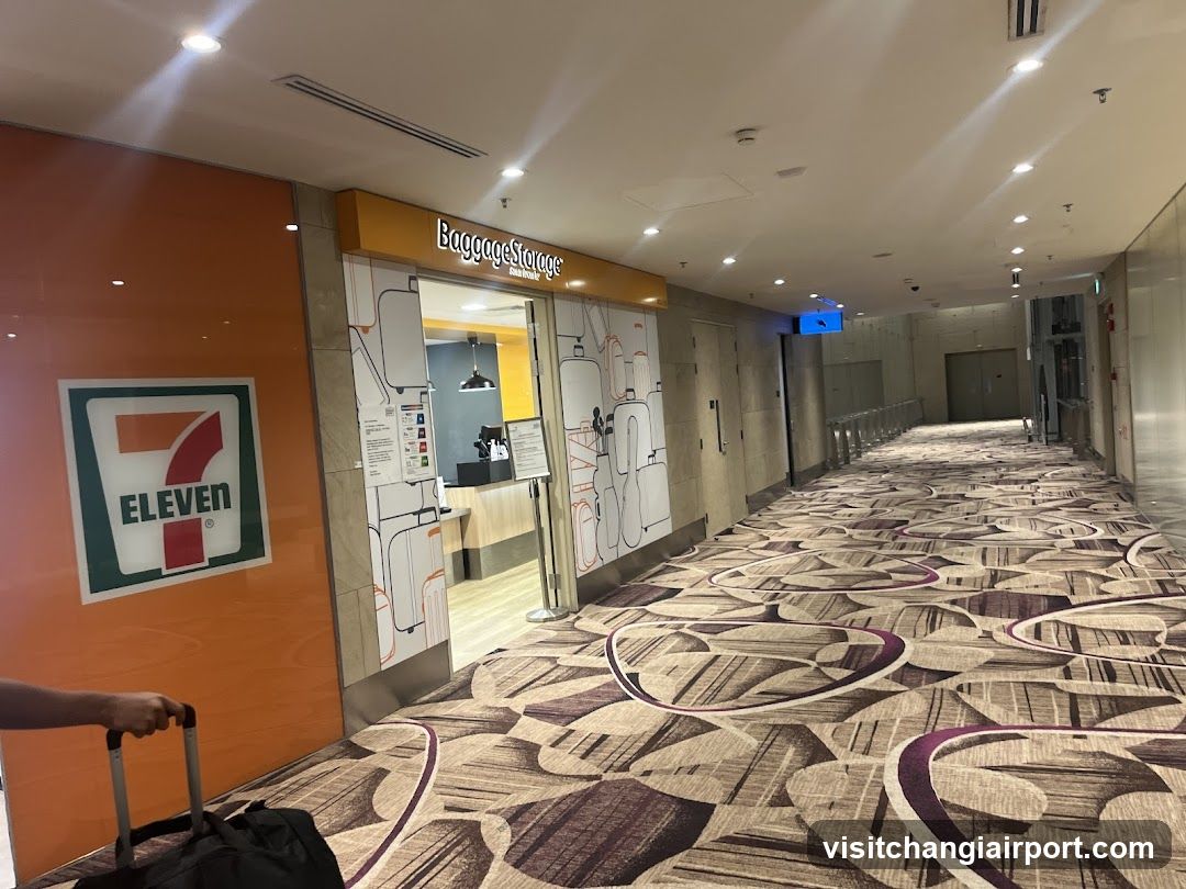 Airport Terminal Corridor with Storefronts