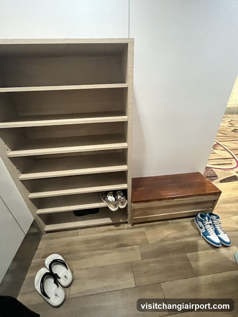 Indoor Shoe Storage Area
