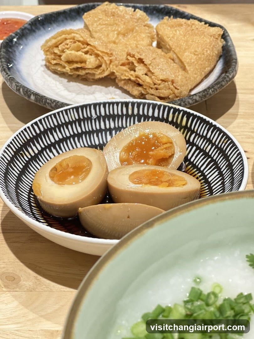 Food Platter with Braised Eggs and Fried Dough