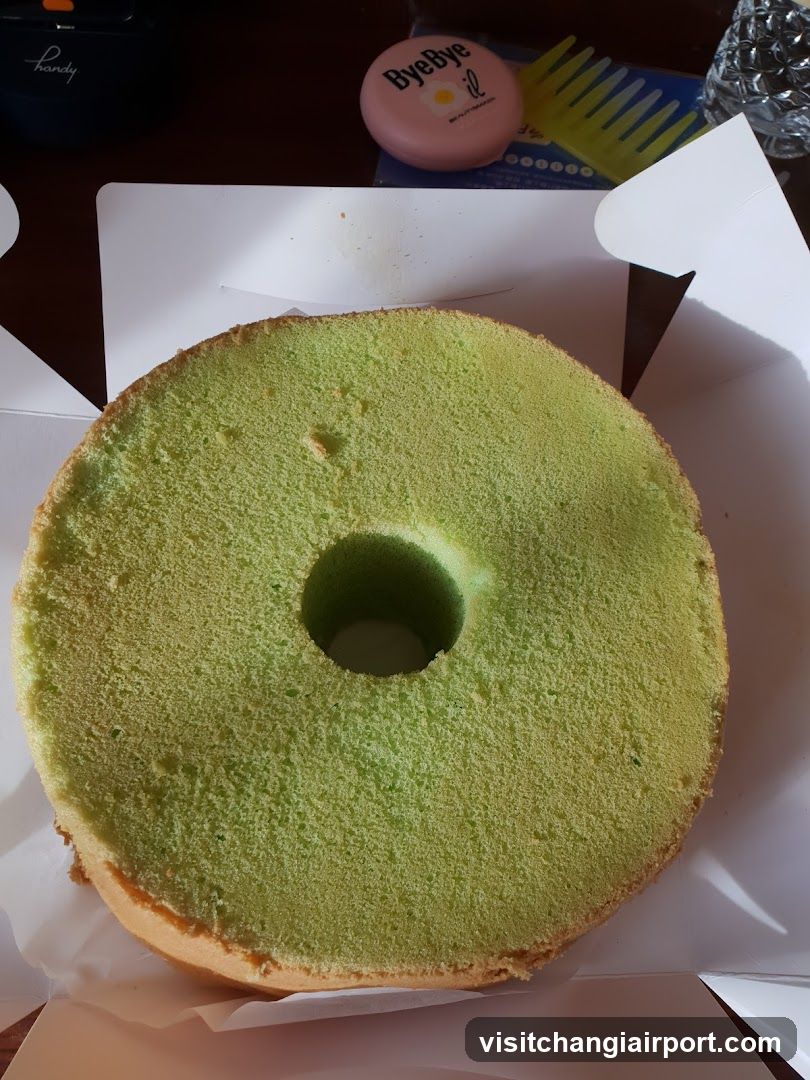 Green Sponge Cake in Box