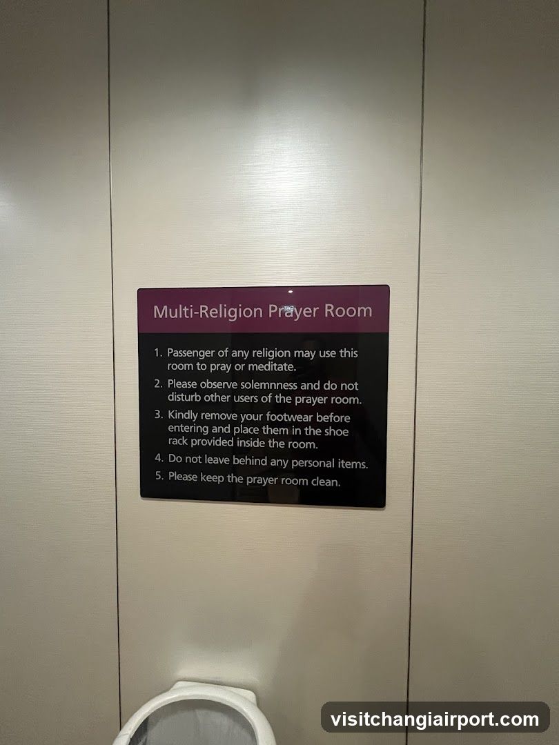 Multi-Religion Prayer Room Sign
