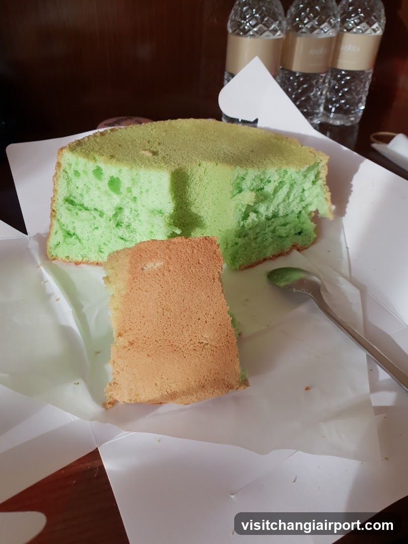 Green Cake Slice