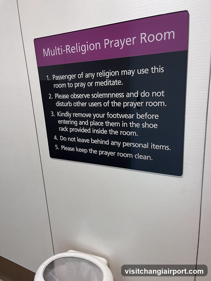 Multi-Religion Prayer Room Sign