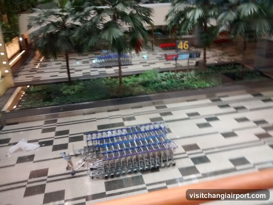 Shopping Cart Stacks in Mall Interior