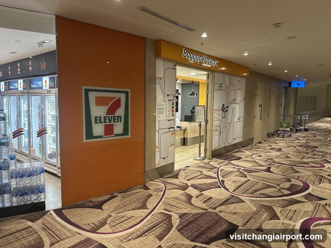 Airport Terminal Interior with Shops and Services
