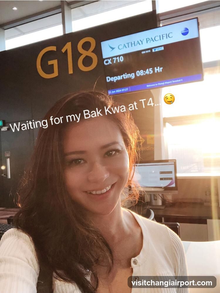 Airport Departure Board Selfie