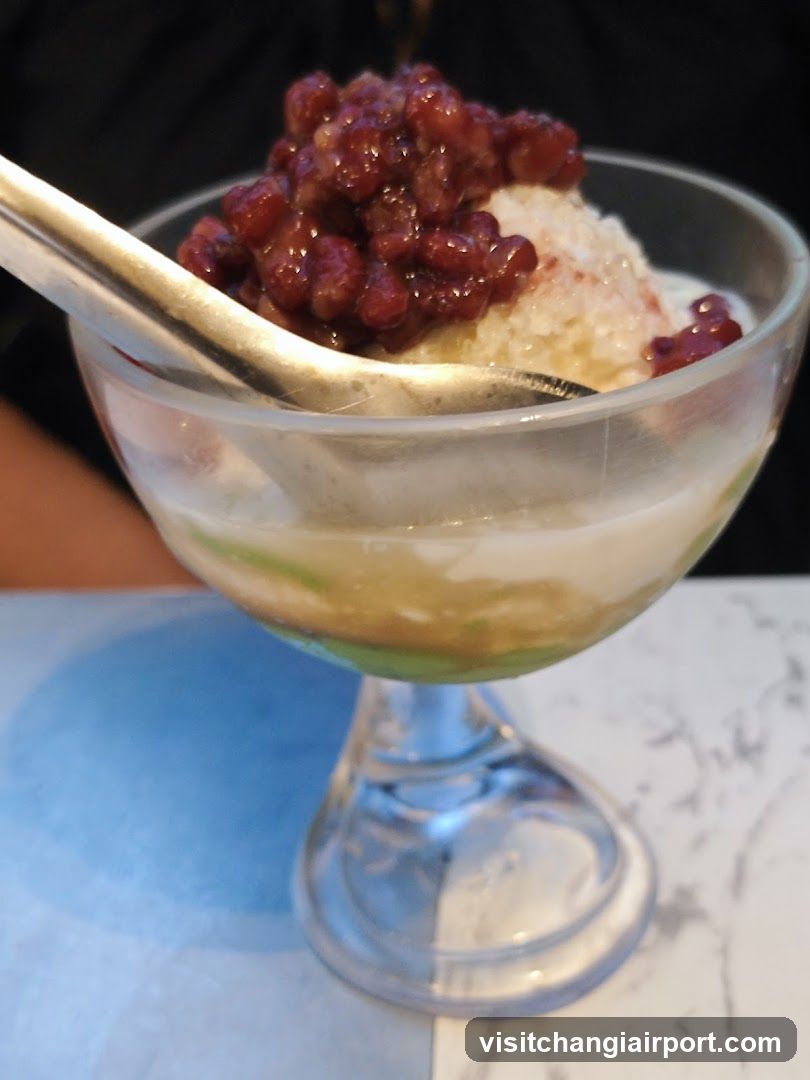 Dessert with Red Bean and Coconut