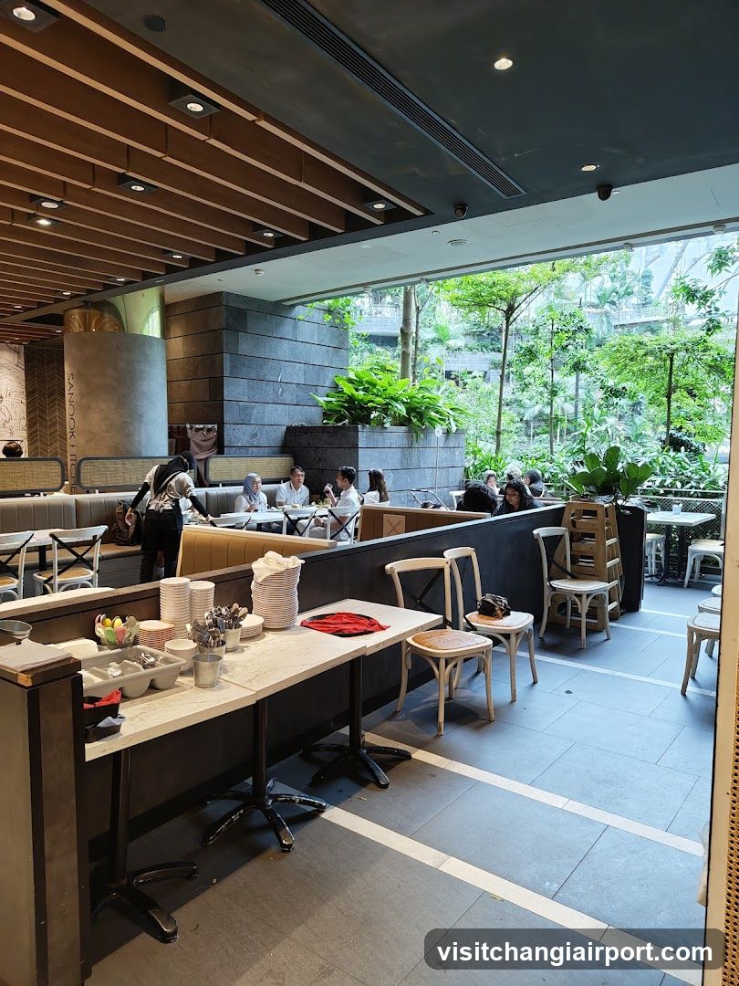 Restaurant Interior with Outdoor Seating
