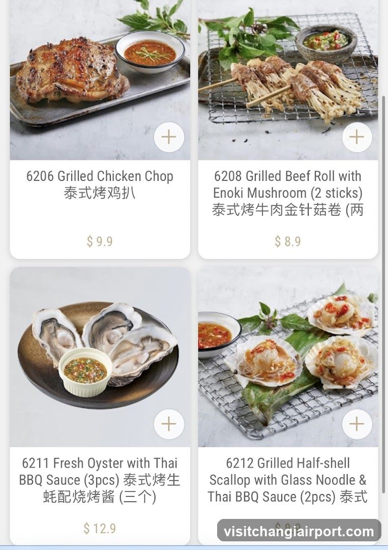 Thai BBQ Menu Items
