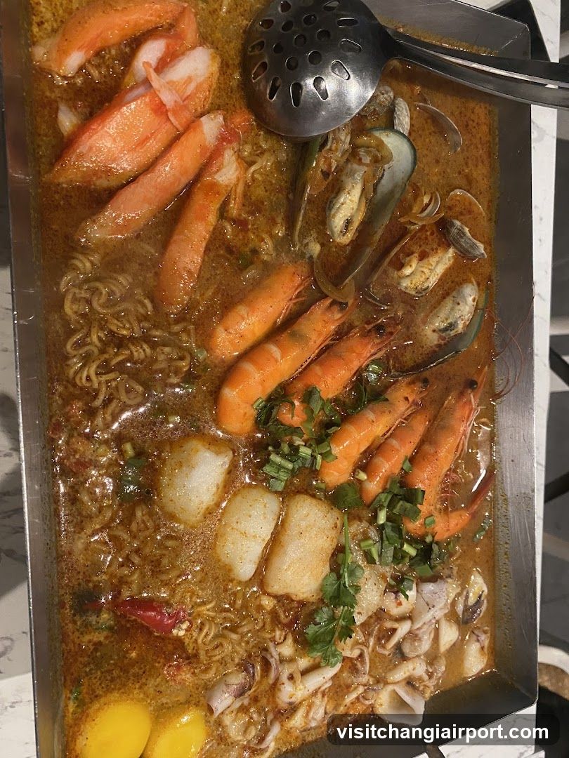 Seafood Hot Pot with Noodles