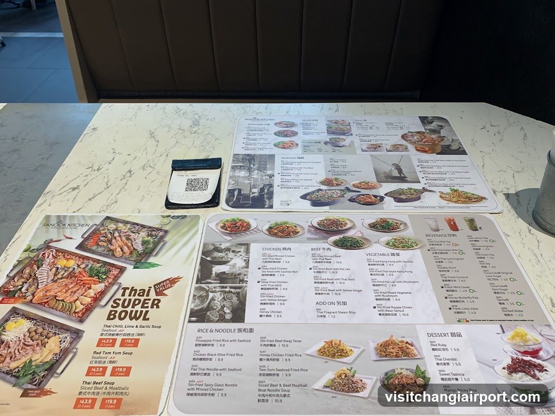 Restaurant Menu Display