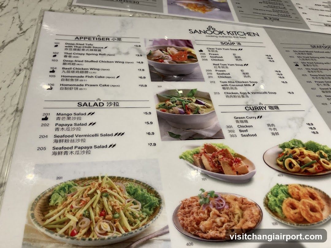 Sanook Kitchen Menu