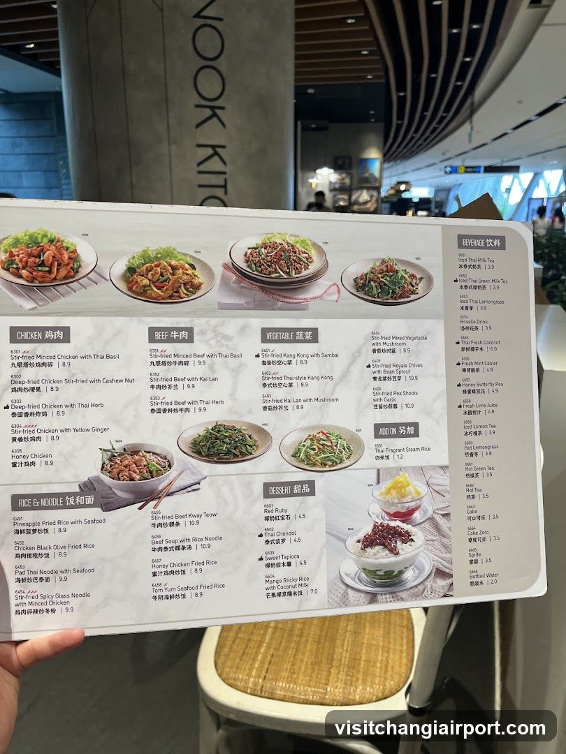 Nook Kitchen Menu Board