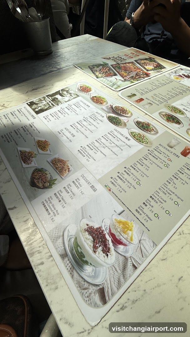 Dining Table with Menu
