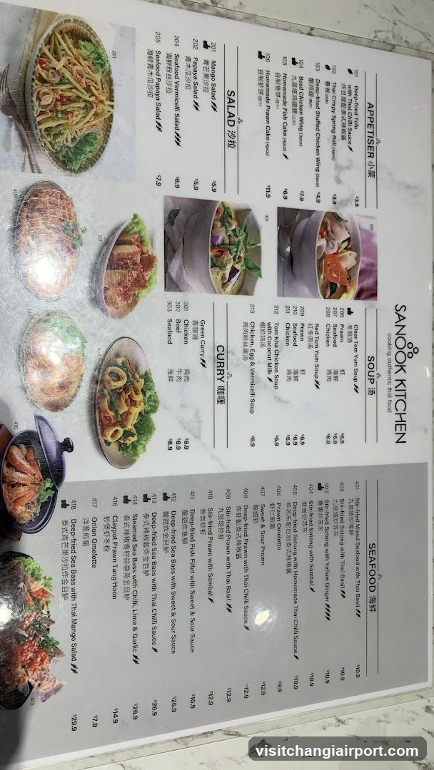 Sanook Kitchen Menu