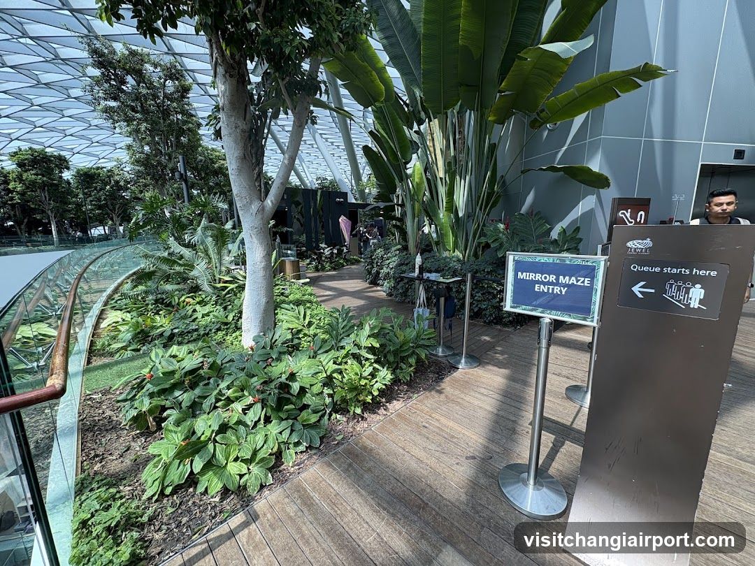 Mirror Maze Entrance at Jewel Changi Airport