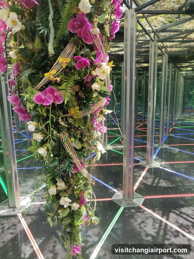 Floral Installation in Glass House