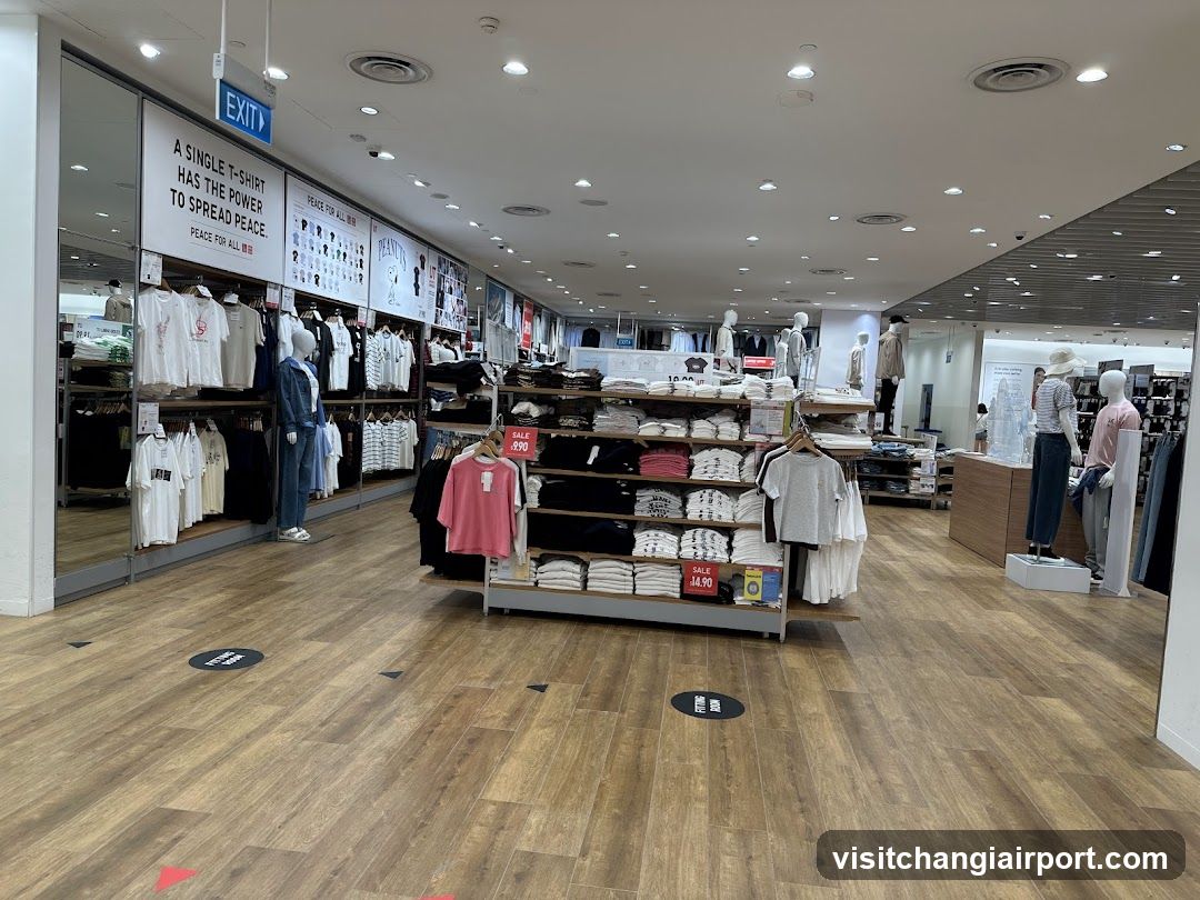 Interior of a clothing store