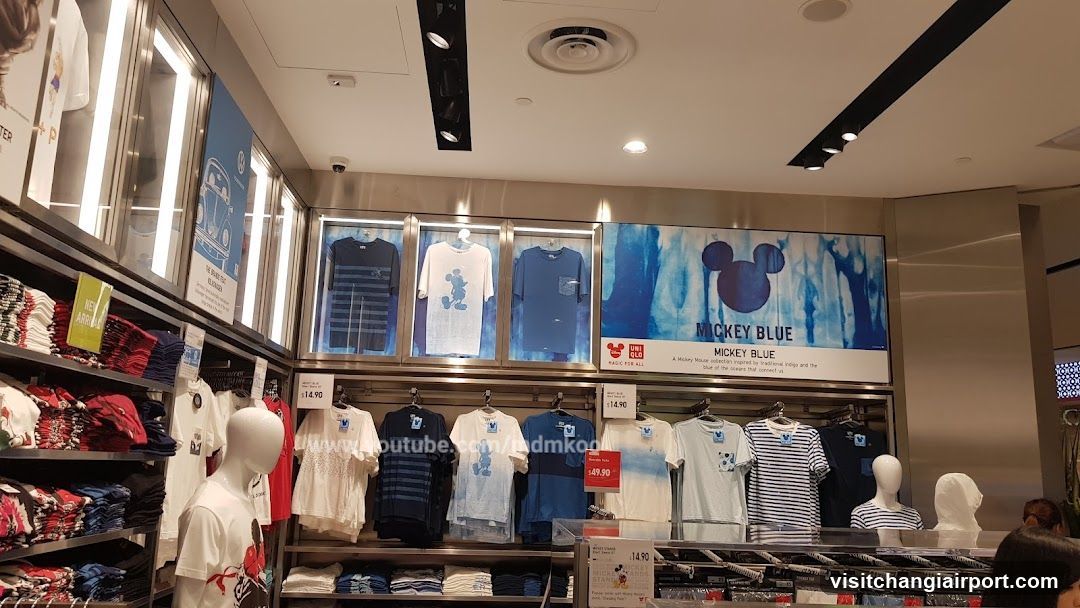 Mickey Blue Clothing Display