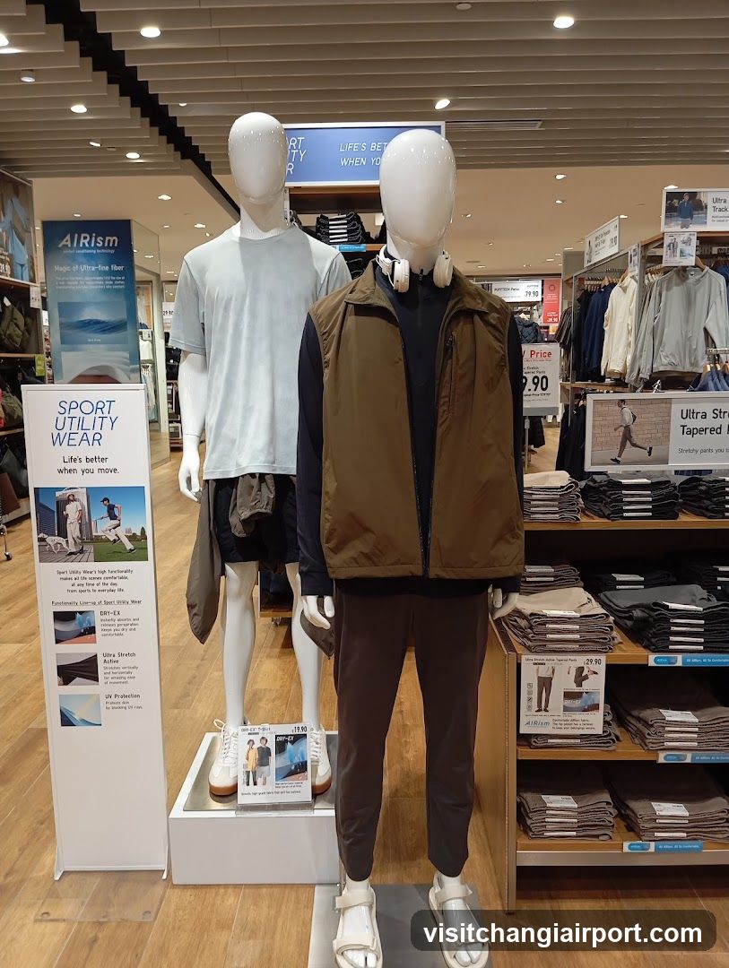 Men's Clothing Display in Retail Store