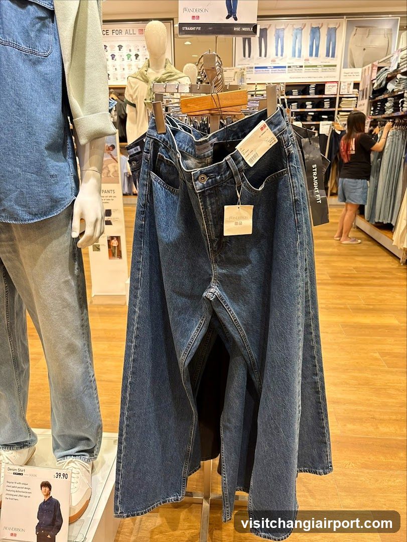 Denim Jeans Display in Store