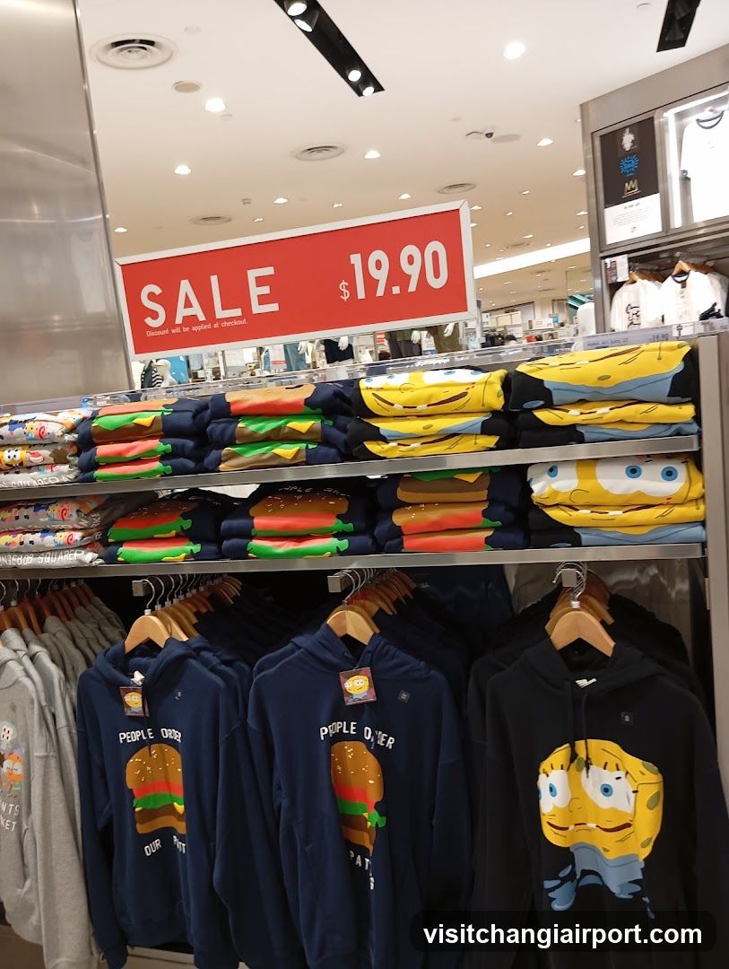SpongeBob Merchandise Sale Display