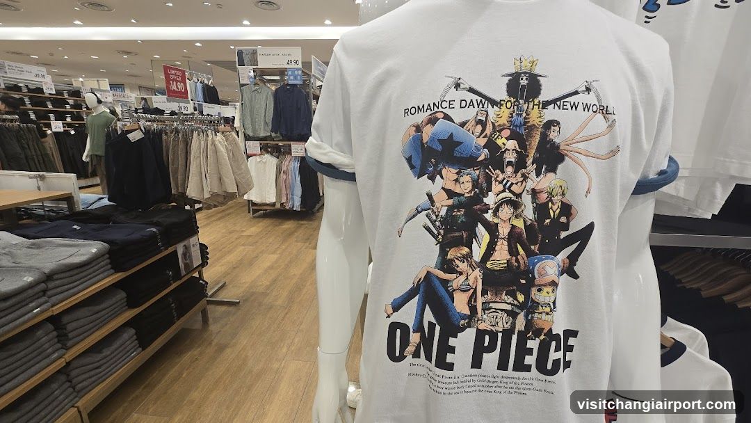 One Piece T-Shirt Display in Store