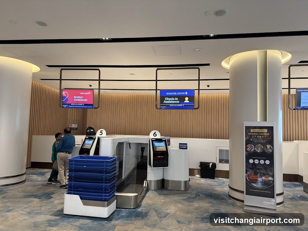 Airport Check-in Area
