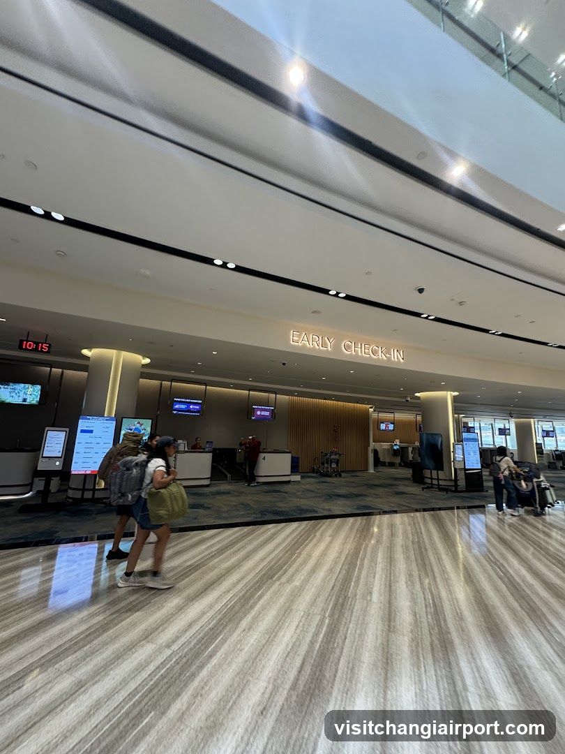 Airport Early Check-In Area