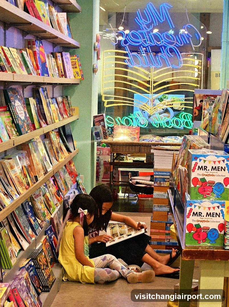 Children Reading in a Bookstore