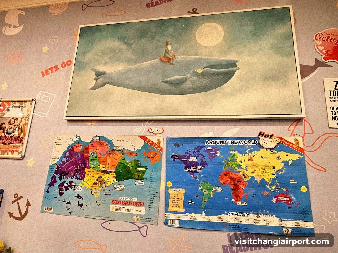 Wall Decor with Maps and Artwork