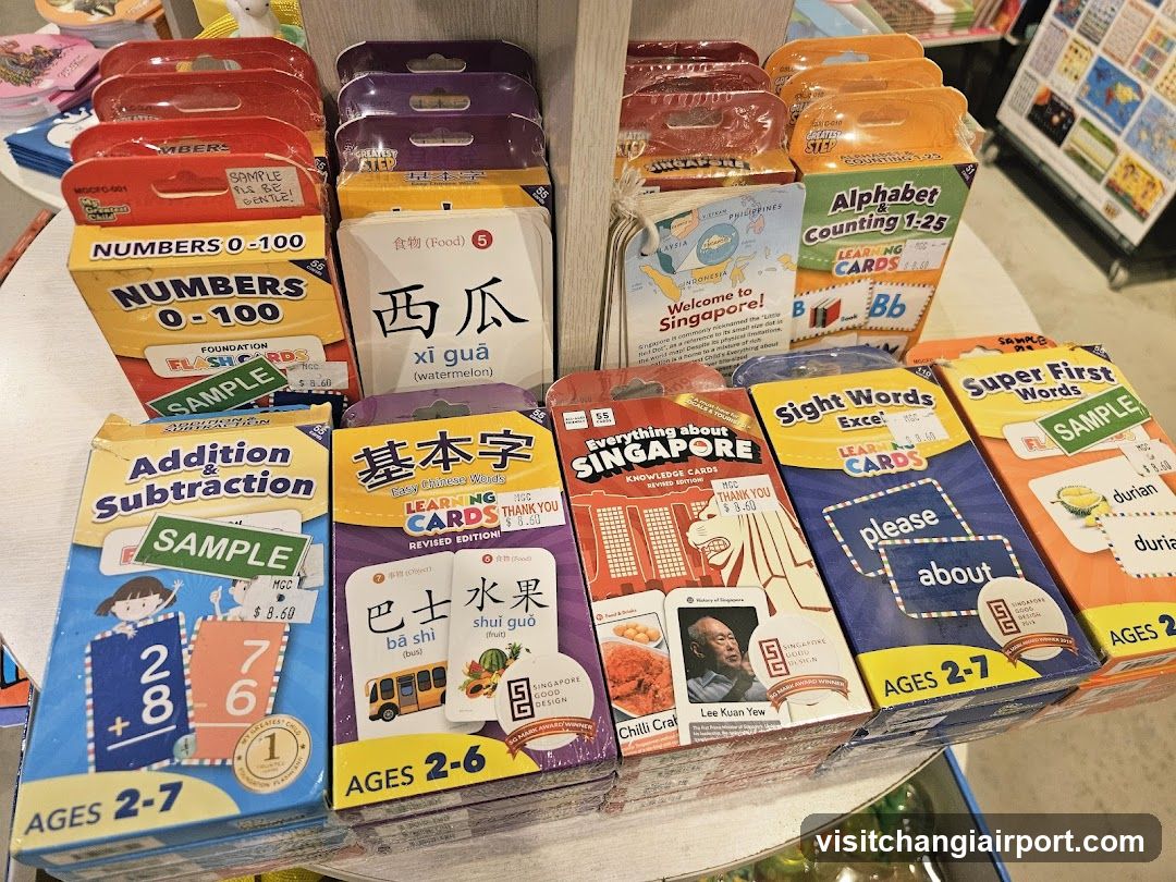 Educational Flashcards Display