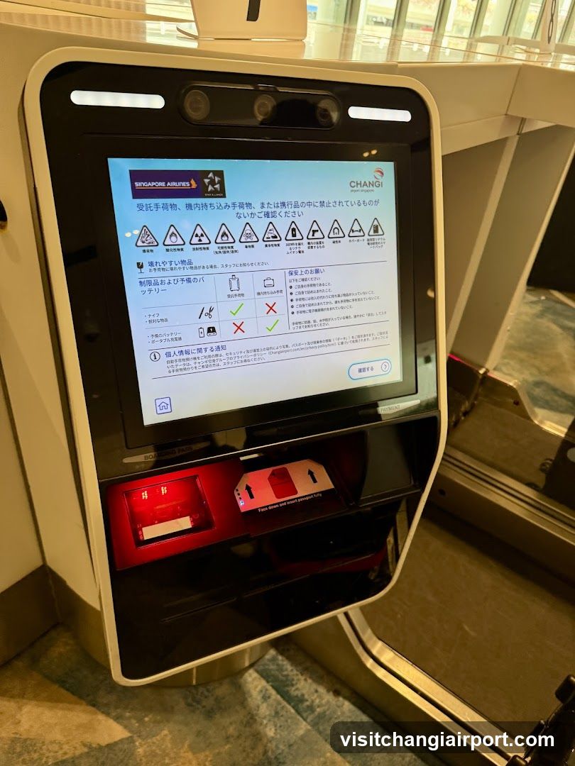 Singapore Airlines Self-Service Kiosk