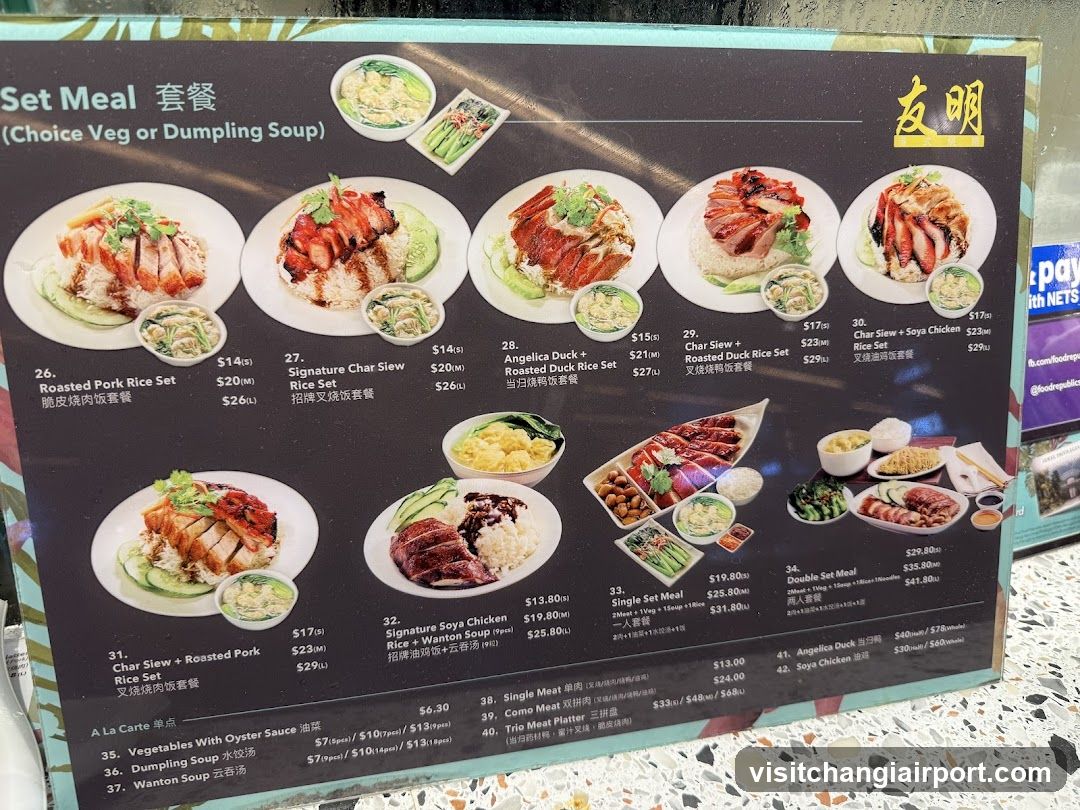 Set Meal Menu Board