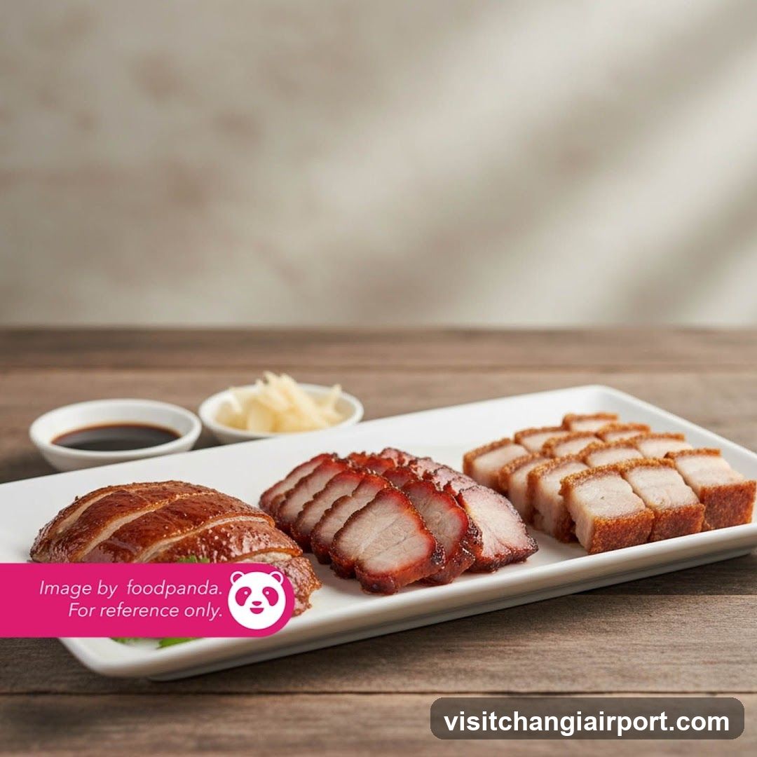 Roast Meat Platter with Sauces and Condiments