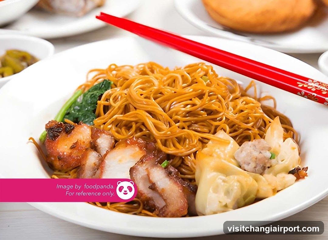 Noodle Dish with Chopsticks