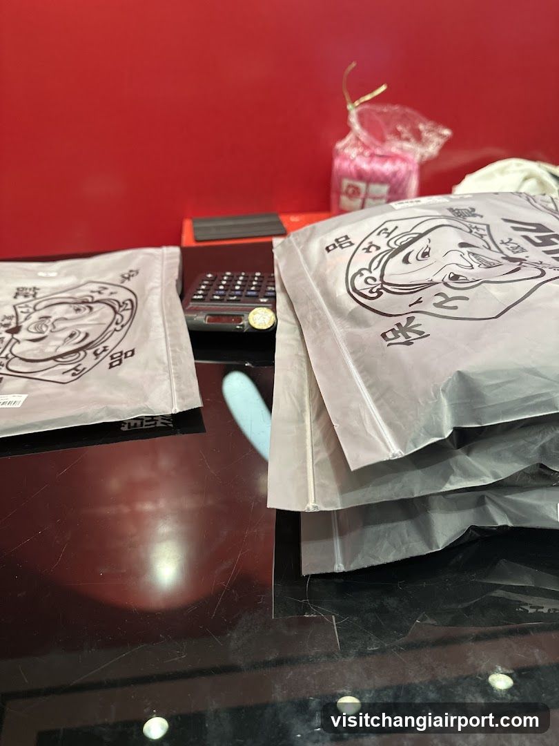 Packaged Food Items on Counter