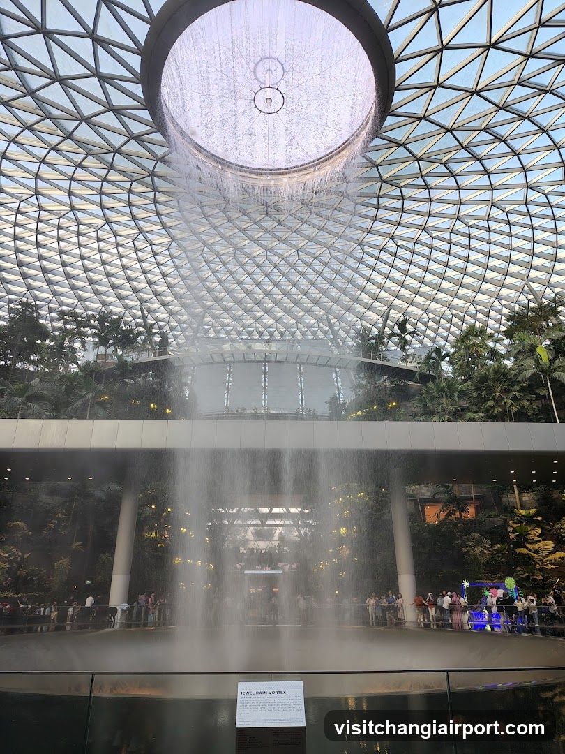Rain Vortex at Jewel Changi Airport